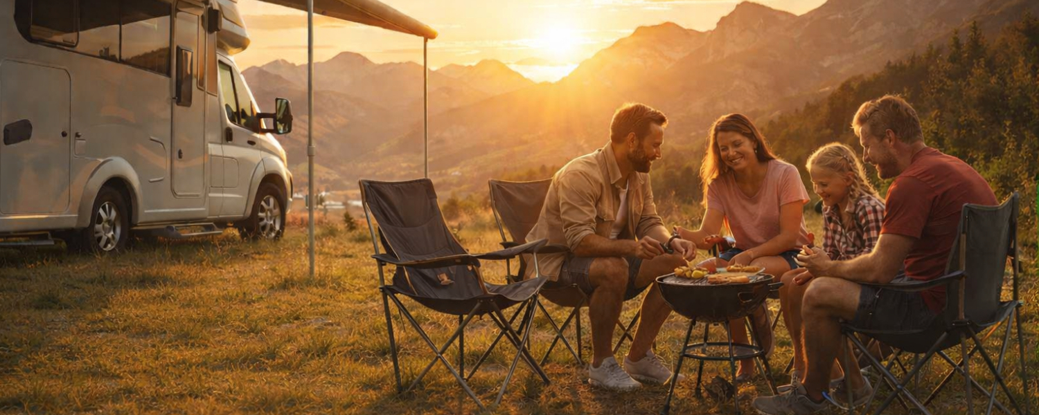 banner kempovanie s karavanom